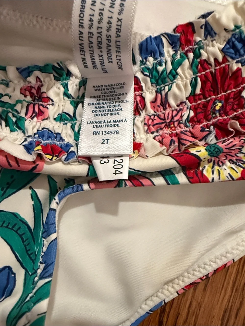 Vineyard Vines Floral Two-Piece Swim Set 2T